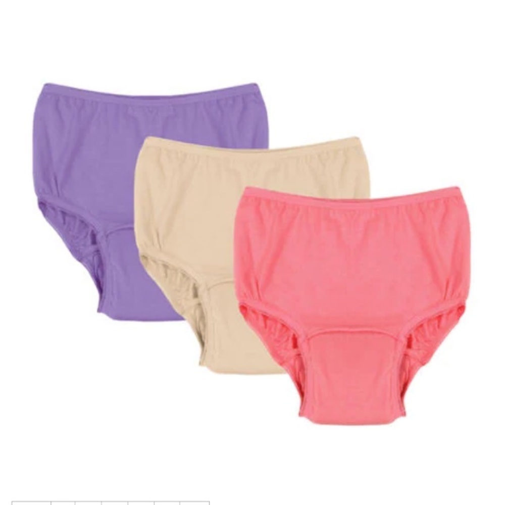NWT Incontinent / Period Panties Set - Purple, Beige, Pink Sea Care